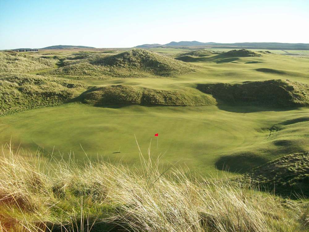 Green et dunes sur le parcours de Machrie