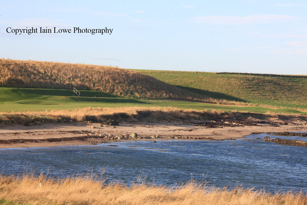 Green du trou numero 5 sur le parcours Balcomie de Crail