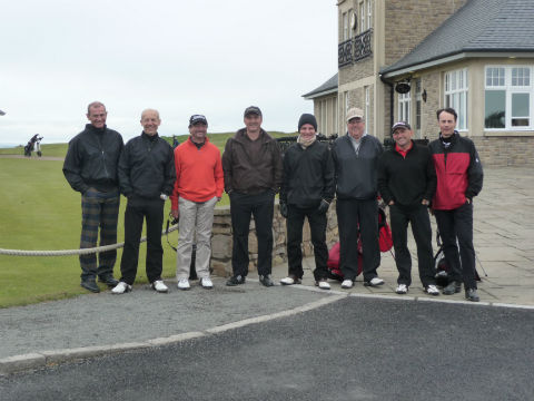 Groupe de golfeurs lors d'un séjour de golf en Ecosse
