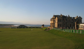 Green du 18 et R&A sur le Old Course