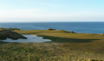 Large green sur le parcours du Castle